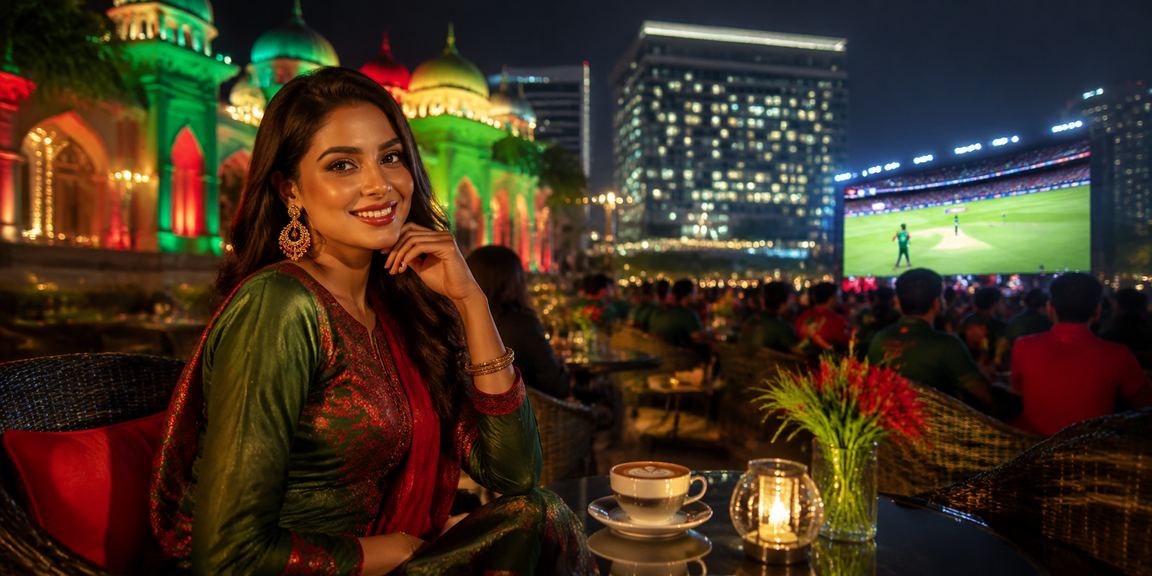 ঢাকায় ক্রিকেট বেটিং — লাল-সবুজ পতাকার সামনে উত্তেজনাপূর্ণ মুহূর্ত
