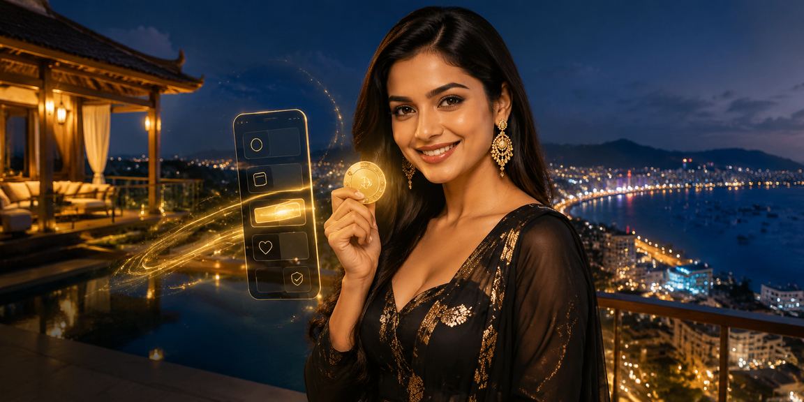 সেন্ট মার্টিনের সৈকতে মোবাইলে লটারি খেলার চিত্র